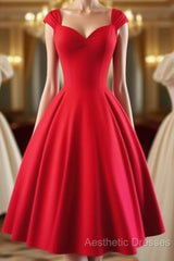 Simple Red Sweetheart Short Evening Prom Dresses, Homecoming Dresses
