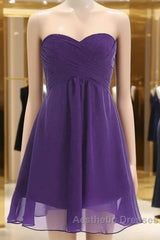 Simply Chiffon Strapless Bridesmaid Dresses