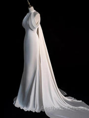 Weitese Dresses Evening Prom Dresses Stores Gorgeous Halter Mermaid Long Evening Prom Dresses Light Wedding Dresses With Train Party Dresses Formal WomenS Dresses