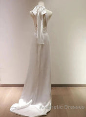 Weitese Formal WomenS Dresses White Halter Light Wedding Dresses Bride Dresses Fishtail Evening Dresses Evening Prom Dresses Stores