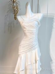 White Enchanted Evening Prom Dresses For Party&Birthday&Graduation-Ruffled Layered Fairytale Evening Dresses